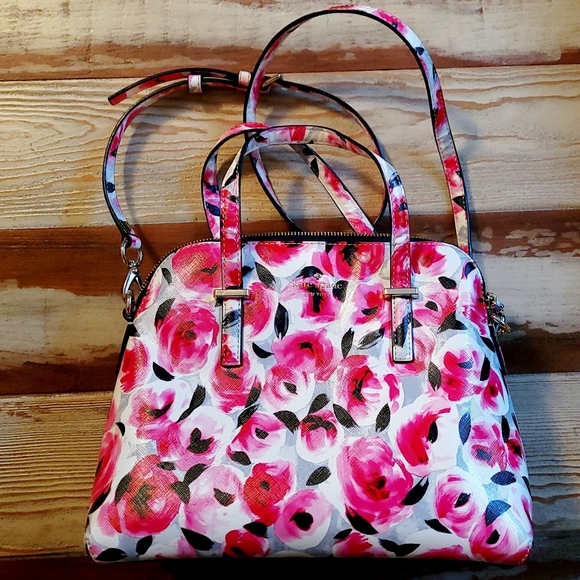 🆕KATE SPADE CEDAR STREET MAISE ROSE PRINT HANDBAG